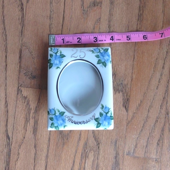 Vintage Ceramic 25th Anniversary Picture - Picture 3 of 4